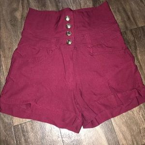 High waisted dress shorts